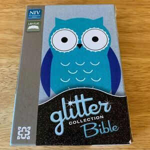 NIV Glitter Collection Bible for Kids Lay Flat Edition in box